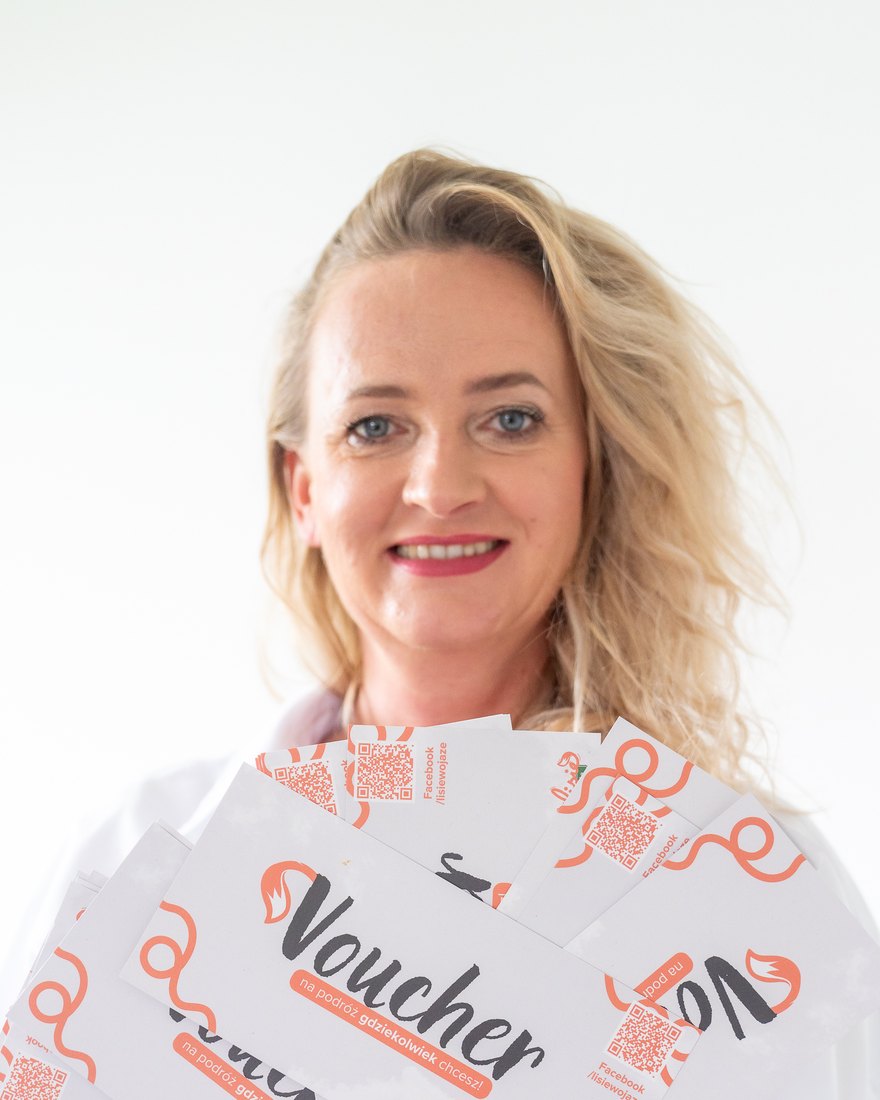 Sylwia Lis z voucherami Lisich Wojaży